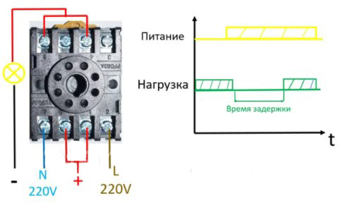 Схема подключения таймера 4