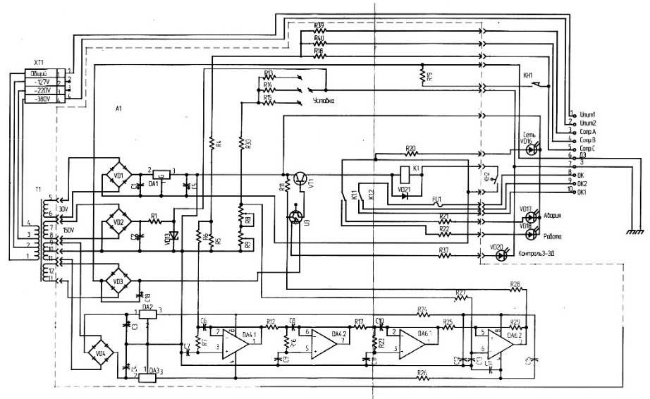 Схема принципиальная для УАКИ-Э