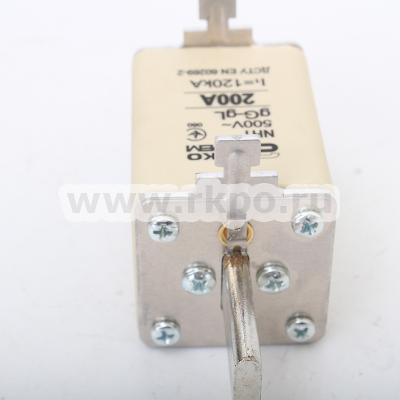 Предохранитель 200а nh1 gL gG 500v l1=120KA фото 1