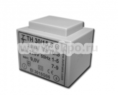 Фото Малогабаритный трансформаторй для печатных плат ТН 30/15 G